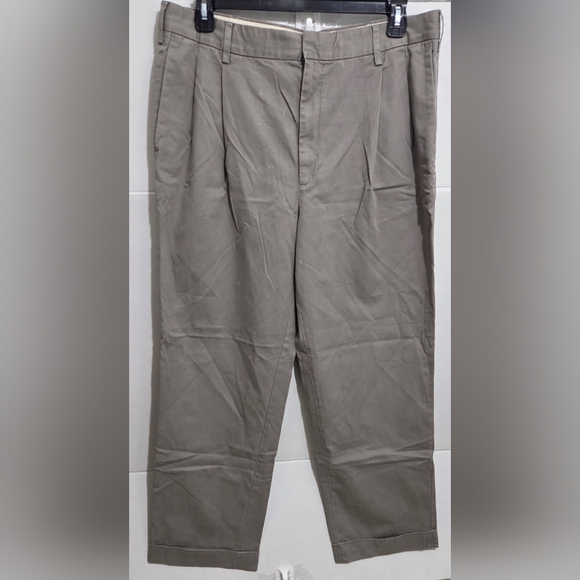 Banana Republic Pants Mens 38x32 Chino Aiden Fit Brown Preppy Dress Slacks - Picture 1 of 5